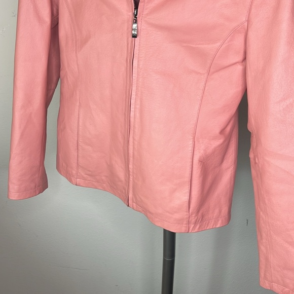 USA leather size medium leather jacket with pockets vintage mint condition - Picture 2 of 10